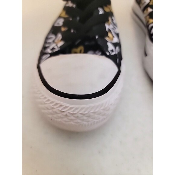 Converse 560902F CTAS Hi Black White Gold Hearts Women's Size 7 - Picture 3 of 12